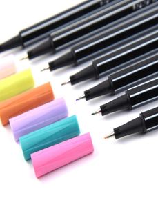 36 kleuren Fine Liner Pen Set Micron Sketch Marker Gekleurd 0,4 mm Kleuring voor Manga Art School Naaldtekening Sketch Marker Comics 6961836