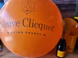 36inch xl Ballons Orange VeUve Clicquot Balloons XL Taille Nouveau