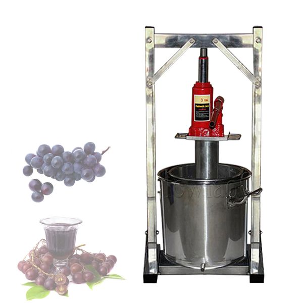 Presse-fruits hydraulique manuel en acier inoxydable, 36l, petit presse-agrumes pour miel, raisin, myrtille, mûre, pomme