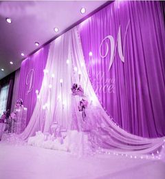 36m fête de mariage scène célébration fond Satin rideau drapé pilier plafond toile de fond mariage décoration Veil8051676