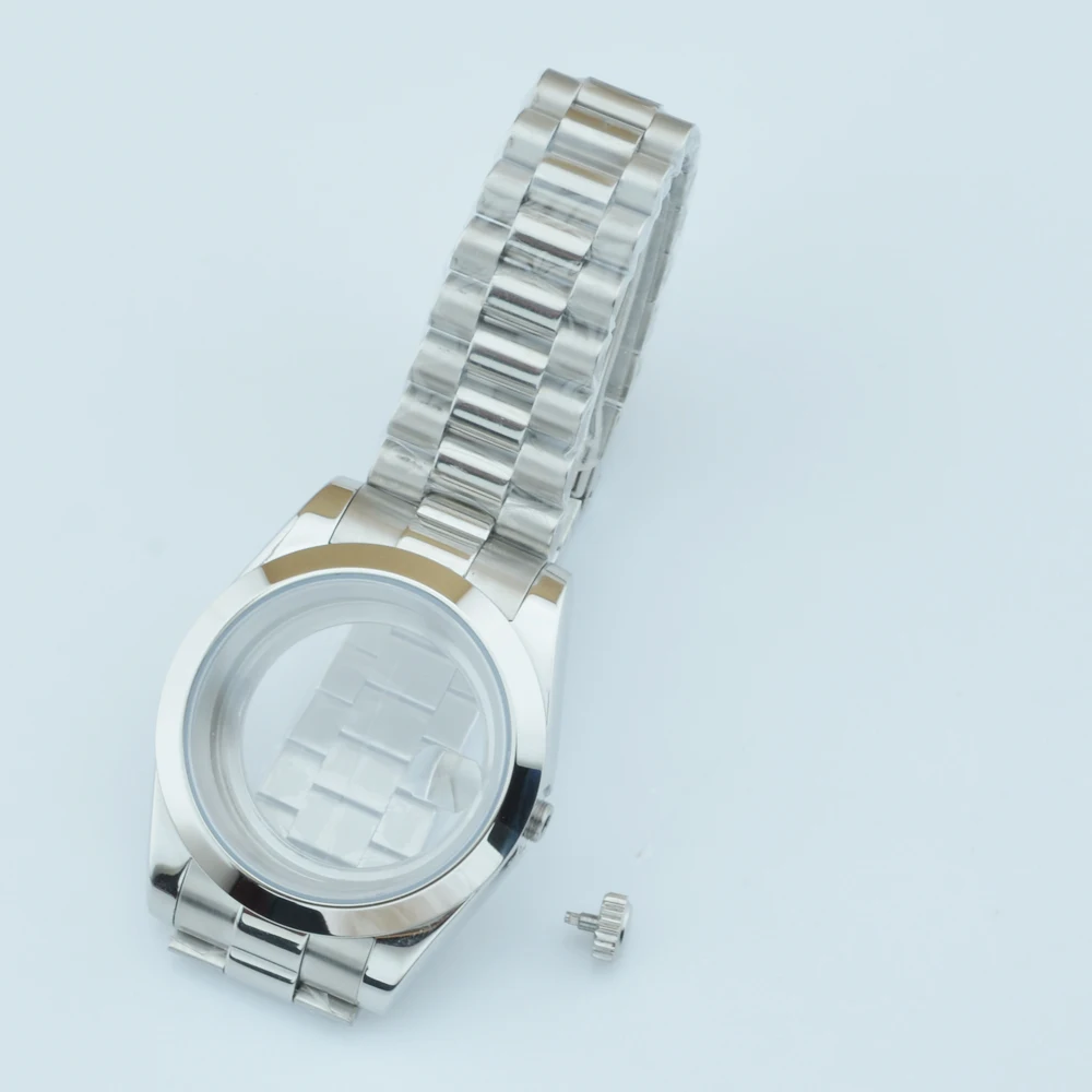36 mm/40 mm Sapphire Glass Watch Case Fit NH34 NH35 NH36 PT5000 ETA2824 2836 Miyota 8215 8205 ST1612 Beweging