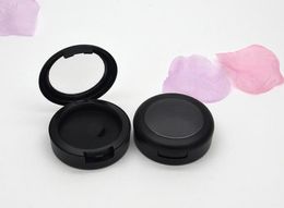 36mm vorst zwart lege blusher cosmetische compacte doos plastic oogschaduw case clear cap cosmetische poeder container