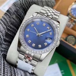 36mm Hoge kwaliteit dames automatisch mechanisch horloge dames diamanten horloges dames roestvrijstalen vouwgesp Sport waterdicht mode polshorloge ~ 09