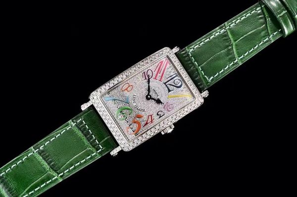 36MM femmes montre-bracelet dame fille diamants glacé bracelet en cuir véritable couleur rêves quartz mode étanche saphir cristal mère cadeau