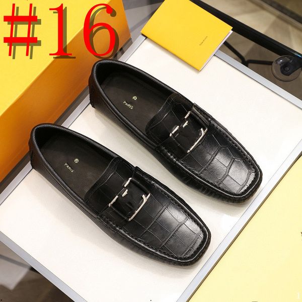 36Modelo Zapatos de vestir de lujo para hombres Zapatos de moda para hombres Mocasines de diseñador para hombres transpirables Mocasines Slip on Zapatos para hombres Pisos Zapatos de conducción masculinos Calzado elegante