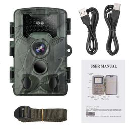 Caméra et caméra de jeu 36MP 1080p avec Vision nocturne 3 capteurs PIR IP66 Chasse pour le scoutisme de la faune extérieure Recherche 240422