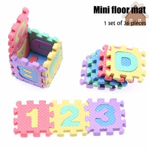 36pcs 1:12 Dollhouse Miniature multicolor tapis de sol tapis tapis modélisation de mobilier accessoires pour la maison de poupée décor pour enfants