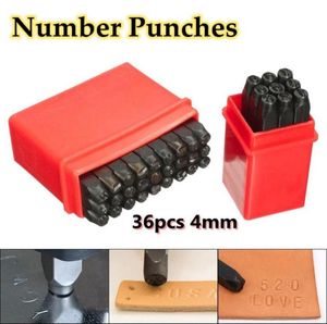 36pcs 4 mm 532quot stalen letter nummer stempel Punch set metalen stempel veilige postcode voor make tas fitting61467433681382