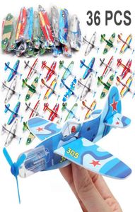 36pcs DIY Flying Glider Planes For Children Mini Paper Airplane Great Birthday Party Faven Goody Bag Fillers Kids Pinata8845067