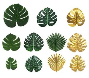 36 pièces vert artificiel palmier Tropical feuilles de Monstera pour bricolage mariage maison jardin bureau chambre décoration Pographie B4588449