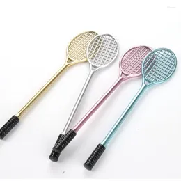 36 Stuks Koreaanse Briefpapier Leuke Badminton Racket Pen Reclame Creatieve Gebogen School Kantoor Gel Pennen Gift