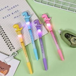 36pcs / lot Light Light Cute Cartoon Dinosaur Black Ink Gel Pen Kawaii Creative Office Office Stationery Writing Supplies Kids Gifts