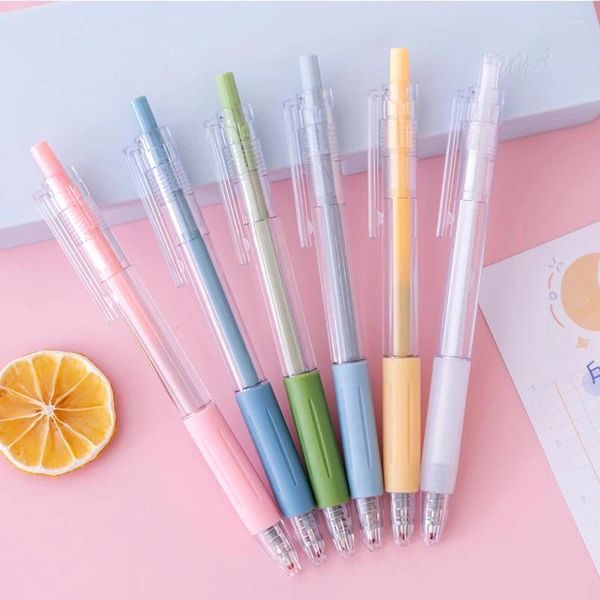 Stylos de couleur Morandi, 36 pièces, fournitures scolaires, articles de papeterie mignons, stylo japonais Kawaii, accessoires d'affaires