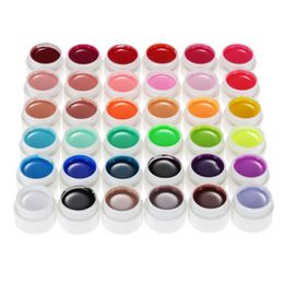 36pcs Nail Art UV gel Poolse verf vaste lijmpigment laklak vernis voor manicure nagels gel UV -kleuren