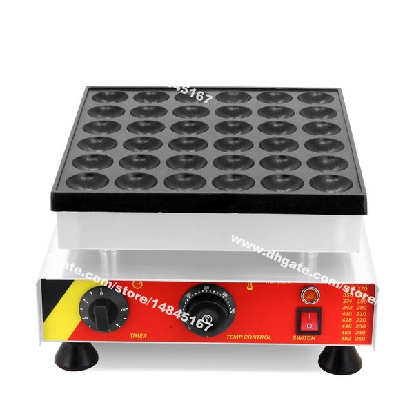 36 pièces antiadhésives 110v 220v électrique hollandais Poffertjes fer Mini crêpière boulanger Machine