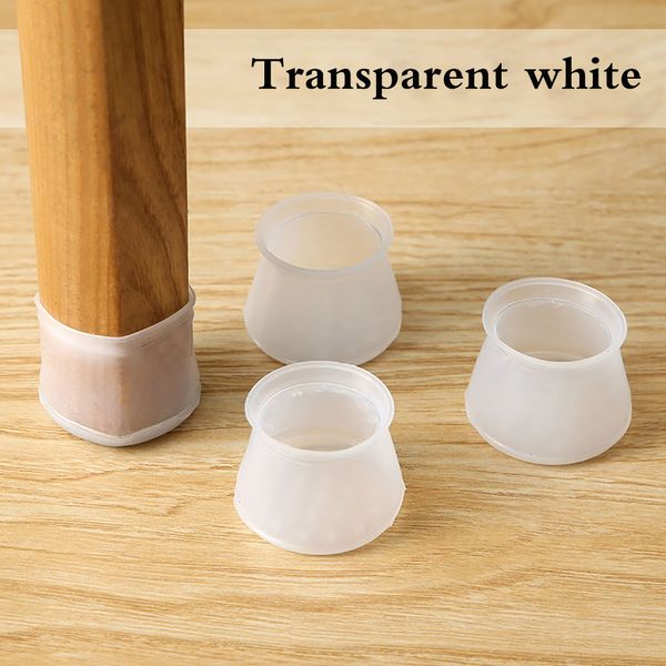 36pcs Round Silicone Table Pied Couvrer le sol Planchers Protector Meubles Pieds Anti-Scrat