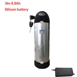 36v 10.4AH Li ION BATTERIJ 36V 8.8AH Lithium BMS 18650 10S Ketel Batterij voor 500 W 350W E Fiets Scooter Fiets + 2A-oplader