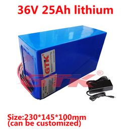 36V 25Ah lithium li ion battery pack with BMS for 750w 1500w electric karts travel scooter balancing car trolling +3A charger