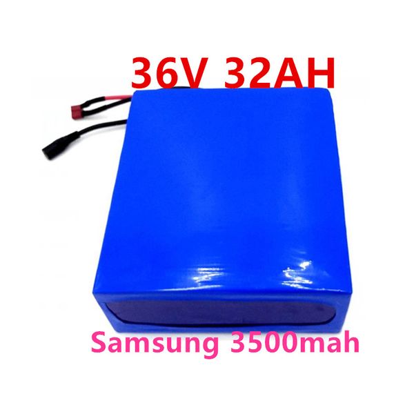 Batterie au lithium Sam sung 36 v 32ah pour scooter de mobilité batterie de vélo électrique 36 volts 30ah Bafang/Tongsheng 500 W 750 W 1000 W