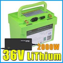 36V 40AH E Bike Scooter Lithium Battery 1000W 2000W BMS 42V batterijpakket