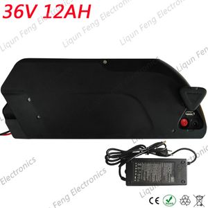 36V 500W Ebike Batterie 36V 12AH Shark Modèle Down Tube E-bike Batterie au lithium-ion Kit de conversion de vélo électrique avec chargeur.