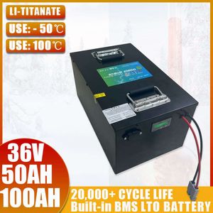 36V 50AH 100AH LTO Lithium Titanate Batterij Voor RV Boot Zonne-energie Opslag Backup Systeem UPS Driewieler power Bank
