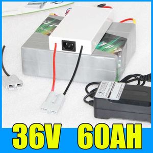 36V 60AH Lithium Batterij 42V 1500W Elektrische Fiets Scooter Zonne-energie Batterij Gratis Bms Lader verzending