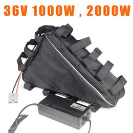 36V ebike driehoek lithium ionbatterij 36V 20Ah 30Ah elektrische scooter elektrische fietsbatterijen 36volt 1000W 500W batterij