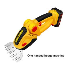 36V Mini Excavator Brush Cutter Hedge Trimmer draadloos oplaadbare grasschaar elektrisch 2-in-1 elektrische hand vastgehouden struiken voor tuin