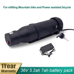 36V5.2AH modifié montagne vélo bouteille d'eau au Lithium batterie 36V7AH 6.4ah 6ah assistance électrique ebike batterie