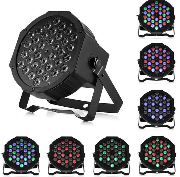 Luz de discoteca profesional de 36W DMX512 RGB LED Ktv Bar Party DJ lámpara decorativa efecto de luz de escenario proyector par lámpara