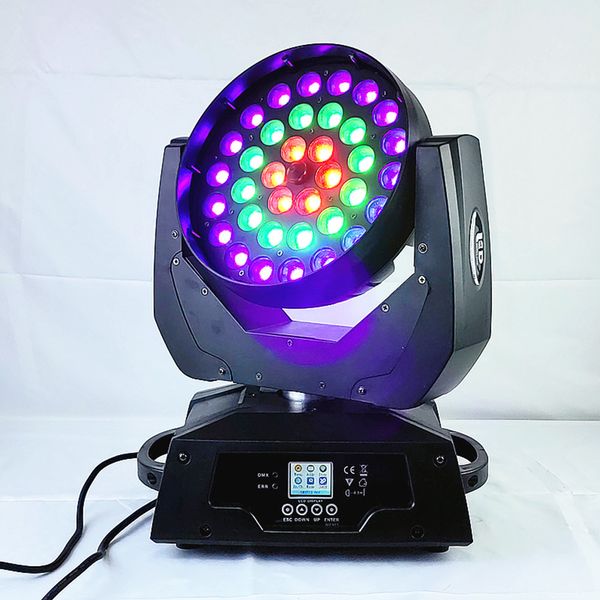 Faisceau Zoom LED 36x18W, cercle de lavage, contrôle des lumières, maître Mobile RGBWA UV 6 en 1, faisceau professionnel DJ/barre de LED, Machine de scène DMX512