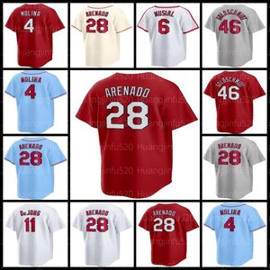 Yadier Molina Cardinals honkbalshirt Paul Goldschmidt Nolan Arenado Ozzie Smith Walker Lars Nootbaar Nolan Gorman Montgomery Miles Mikolas 54 Sonny Grijs