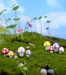 370pcslot champignons terrarium figurines fée jardin miniatures jardin midi champignons ornement artisanment résine décoratio7196372