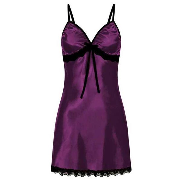 370y pyjamas sexy femme lingerie sexy porno vêtements de sommeil robe en dentelle de nuit en satin