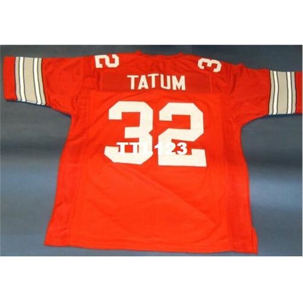 3740 CUSTOM Ohio State Buckeyes # 32 JACK TATUM CUSTOM RED COLLEGE STYLE College Jersey taille s-4XL ou personnalisé n'importe quel nom ou numéro de maillot