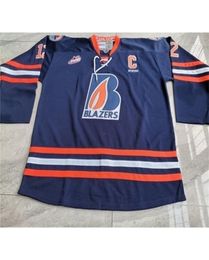 3740 Hombres personalizados Mujeres jóvenes Vintage CHL WHL Kamloops Blazers 29 Matthew Campese 12 Jarome Iginla Jersey Tamaño S5XL o personalizado cualquier na5281963