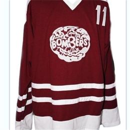 3740rare Hockey Jersey Mannen Jeugd vrouwen Vintage Aanpassen Bobby Clarke #11 Flin Flon Bombers Maat S-5XL custom elke naam of nummer