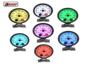 375 pouces 7 Backlight Backlight Chrome Shell Tachymètre Gauge avec fonction d'avertissement 08000 RPM6817392