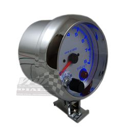 375039039 80mm 08000 Tachymètre Gauge LED BLUE TACHOMOTERIE TACHOMOMOTomment RPM RPM METER avec RPM Shift Light Auto Gauge5691616