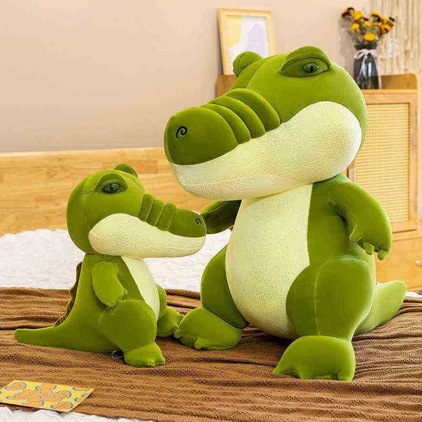 3765 cm mignon simulation crocodile en peluche jouet pour ld rempli dessin animé alligator pop enfants bébé kawaii cadeau d'anniversaire créatif J220729