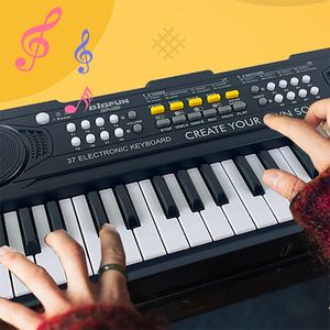 37 touches clavier de piano électrique musique numérique enseignement jouets d'apprentissage pour enfants cadeaux d'instruments de musique garçons filles âge 3 240117