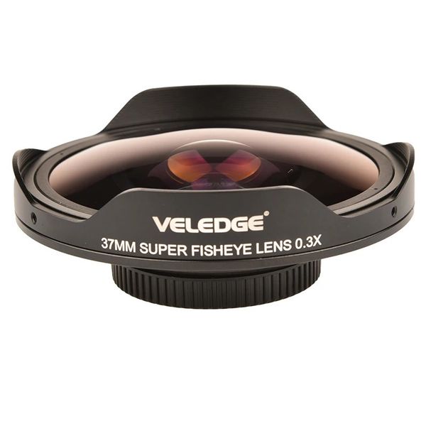 Adaptateur d'objectif Vlogmagic 0.3X HD Ultra Fisheye 37MM/43MM avec capot uniquement pour caméras vidéo caméscopes verre à faible dispersion 240115
