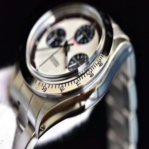 37mm handmatige handopwinding paulnewmen horloge polshorloge roestvrijstalen horloges vintage horlogecollectie st19 beweging253N
