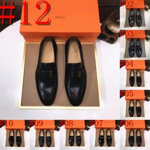 37Style Mens Vobes Chaussures pointues Business Business Designer décontracté avec sangle Tendances populaires en caoutchouc en cuir noir marron noir