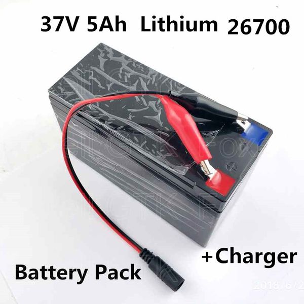 Batterie Lithium-ion 37V 5ah 36V 26700, pour scooter électrique à auto-équilibrage, vélo électrique, balayeuse électrique, lampe de poche, alimentation de secours