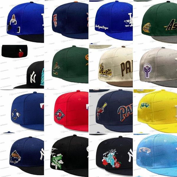 38 couleurs Chapeaux ajustés de baseball pour hommes Classique Bleu Royal Couleur Rouge Angeles 