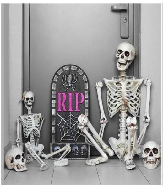 38 pouces Halloween Prop pleine taille squelette crâne main réaliste corps humain posable anatomie modèle fête Festival décor Y2010061036832