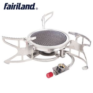 3800W poêle à gaz portable Split Sware de cuisine de cuisine Vers de cuisson au vent Propane butane Bulleau grand brûleur de pique-nique pour la randonnée Backpac 273S