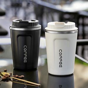 380510ML Tasse À Café En Acier Inoxydable LeakProof Thermos Voyage Fiole À Vide Thermique Tasse Isolée Thé Au Lait Bouteille D'eau RR2187 220809